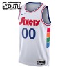Barn Philadelphia 76ers Tröja Skräddarsydda Nike 2024-25 City Edition Vit Swingman